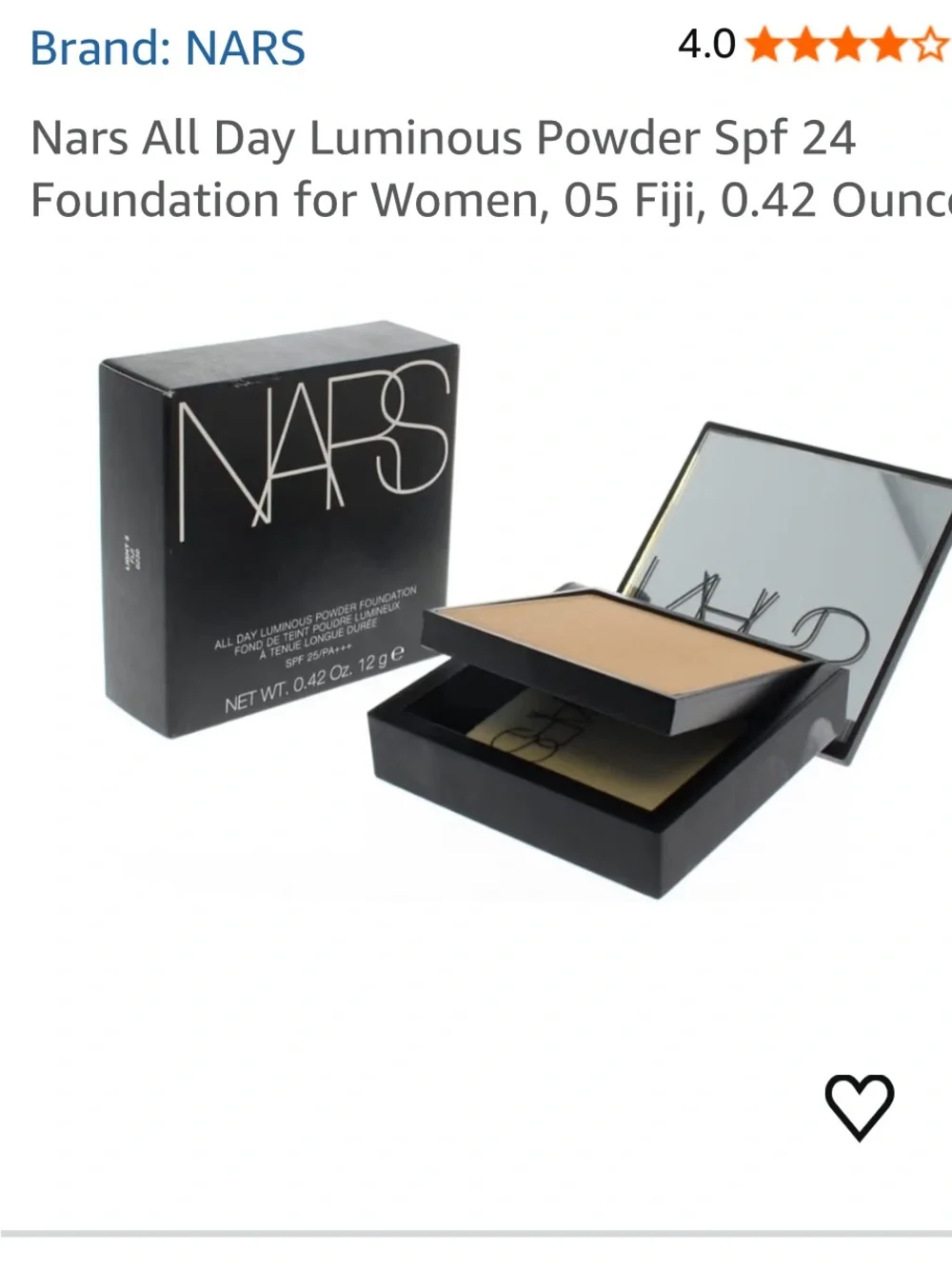 NARS All Day Luminous Powder Foundation Light 6 LAPONIE (SPF 24